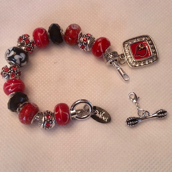 Handcrafted European Style Beaded Bracelet - Silver DaVinci Chain - Picture 5 of 11